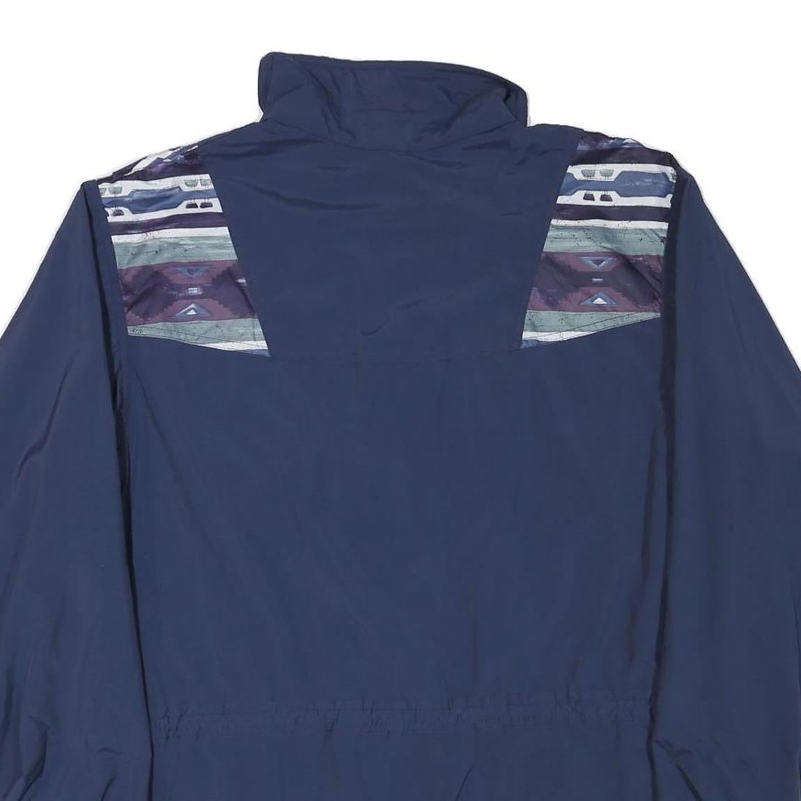 BIOSPHERE Womens Blue Purple Patterned Zip Jacket M Polyester Blend Outdoor