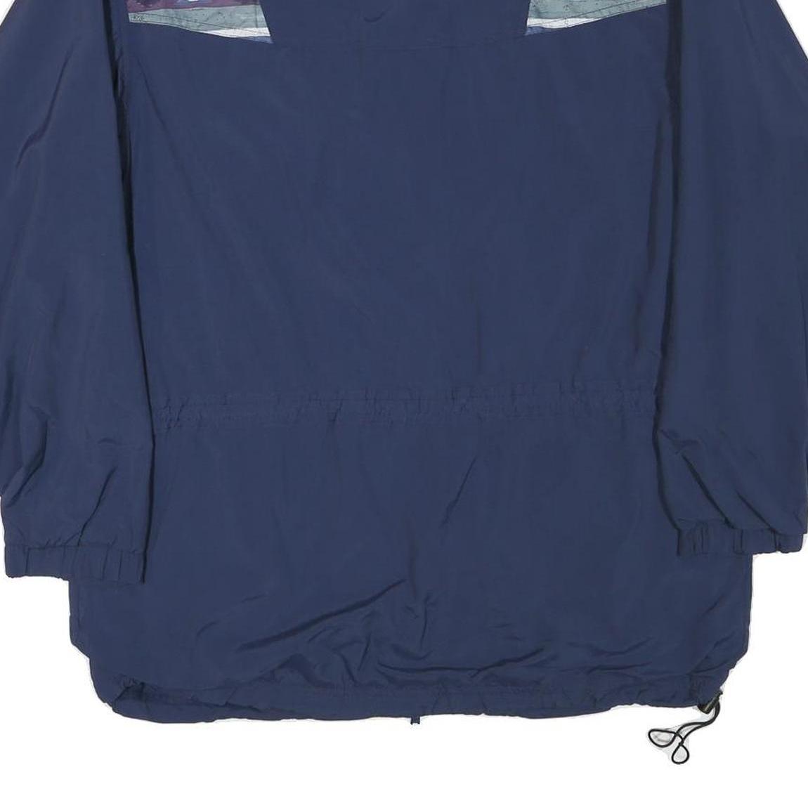 BIOSPHERE Womens Blue Purple Patterned Zip Jacket M Polyester Blend Outdoor