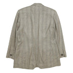 ATRIUM COLLECTION Womens Beige Check Jacket UK 14 Woven Classic Button Closure
