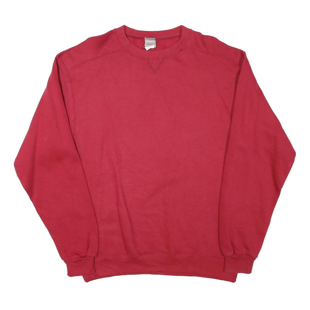 PROSPIRIT Mens Red Crew Neck Sweatshirt M Cotton Blend Casual Pullover