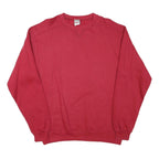PROSPIRIT Mens Red Crew Neck Sweatshirt M Cotton Blend Casual Pullover