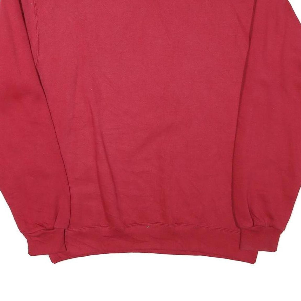 PROSPIRIT Mens Red Crew Neck Sweatshirt M Cotton Blend Casual Pullover