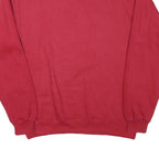 PROSPIRIT Mens Red Crew Neck Sweatshirt M Cotton Blend Casual Pullover