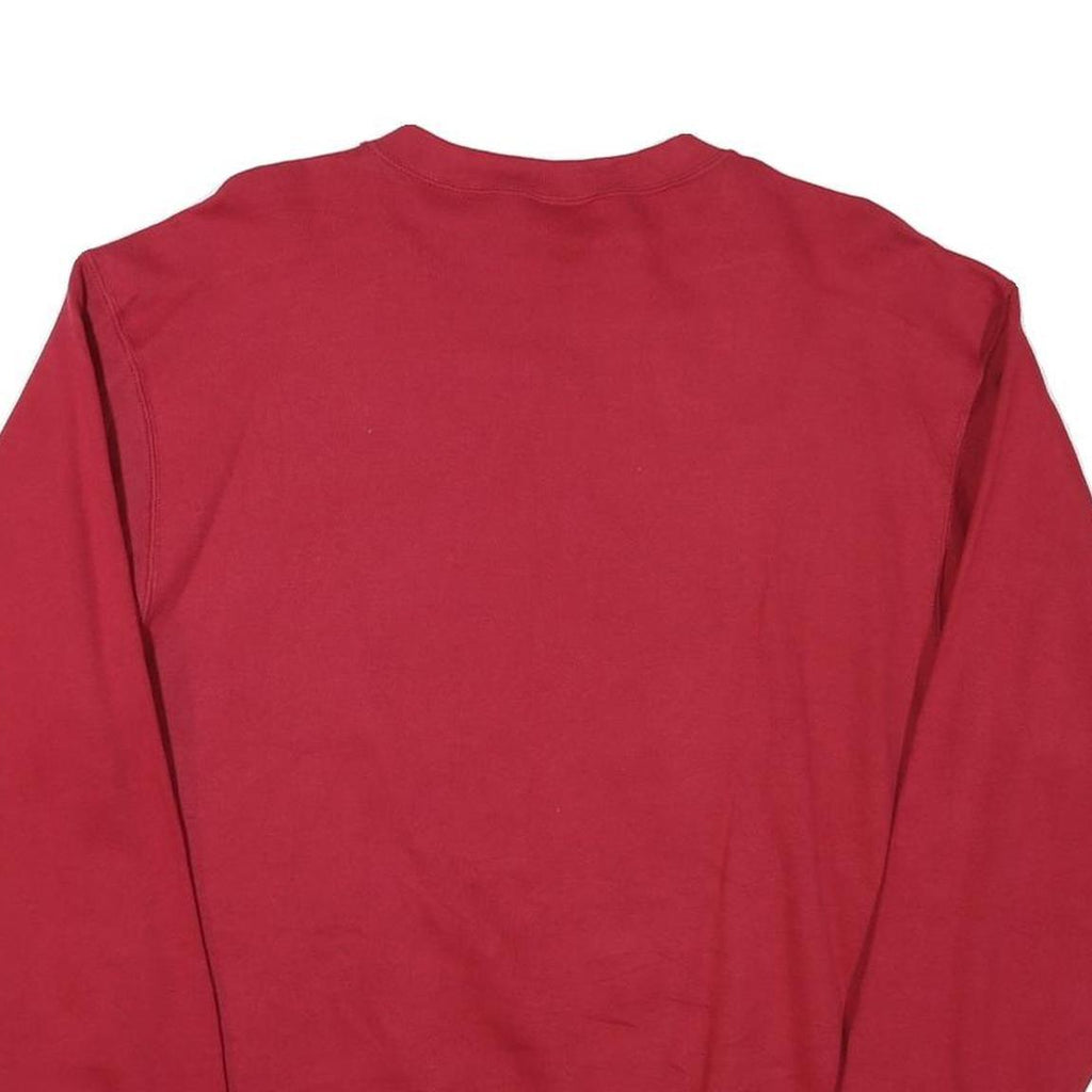 PROSPIRIT Mens Red Crew Neck Sweatshirt M Cotton Blend Casual Pullover