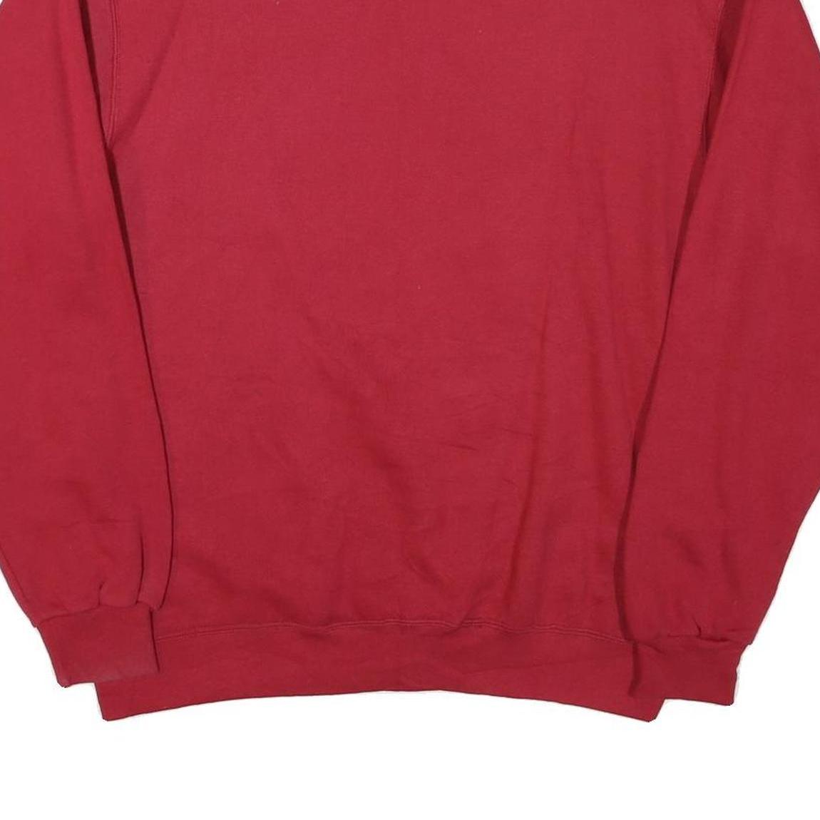 PROSPIRIT Mens Red Crew Neck Sweatshirt M Cotton Blend Casual Pullover