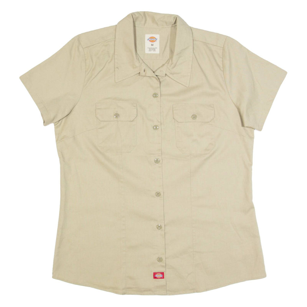 DICKIES Womens Worker Shirt Beige M