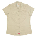 DICKIES Womens Worker Shirt Beige M