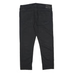 TRUE RELIGION Mens Slim Black Denim Jeans W40 L28 Stylish Cotton Blend