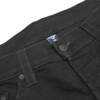 TRUE RELIGION Mens Slim Black Denim Jeans W40 L28 Stylish Cotton Blend