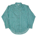 Womens Shirt Green Viscose Spotted Long Sleeve UK 10