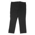 DICKIES Mens Cotton Blend Black Regular Fit Straight Trousers W40 L30 Zip
