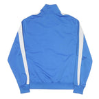 PUMA Mens Blue & White Track Jacket L Polyester Blend Zip Sportswear Casual