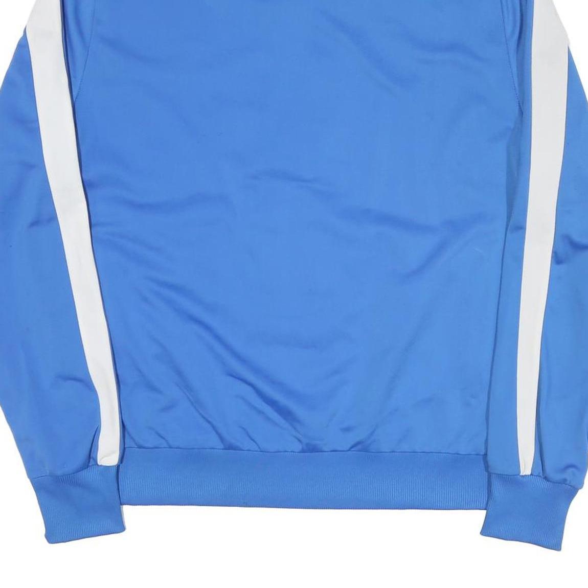 PUMA Mens Blue & White Track Jacket L Polyester Blend Zip Sportswear Casual