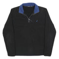 NAUTICA Mens Black & Blue Plain Pullover Jumper Crew Neck Basic Knit Size S