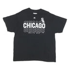 MAJESTIC Mens Black Chicago White Sox Graphic T-Shirt L Short Sleeve Crew Neck