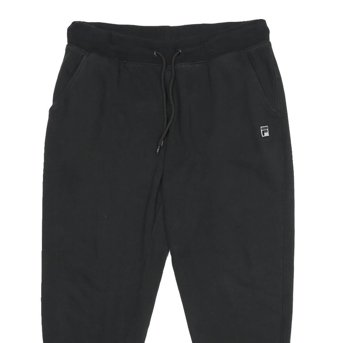 FILA Mens Joggers Black XL W34 L28 Regular Fit Tapered Leg Cotton Blend Casual