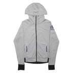 ADIDAS Mens Grey Hooded Zip Up XS Sportswear Sweatshirt Long Sleeve