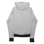 ADIDAS Mens Grey Hooded Zip Up XS Sportswear Sweatshirt Long Sleeve