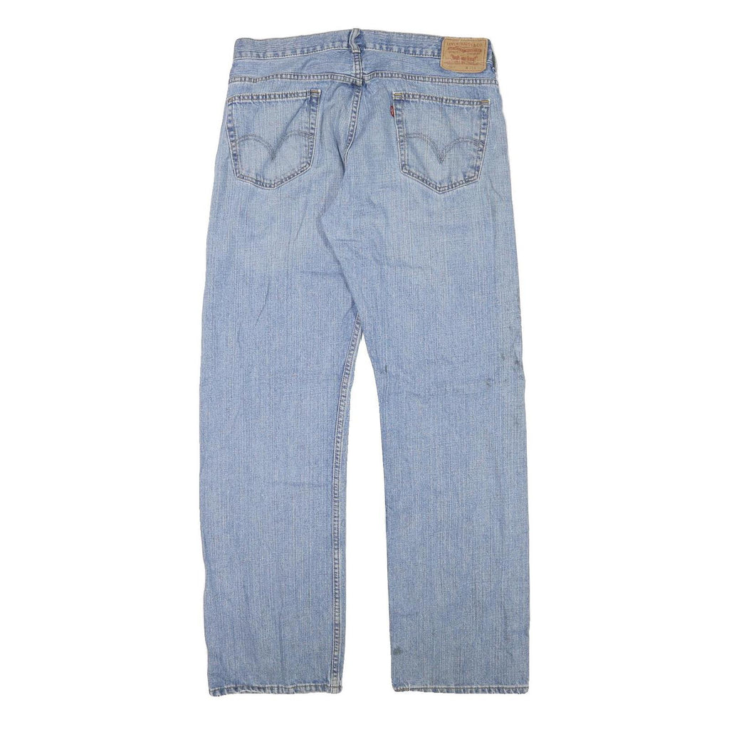LEVI'S Mens Jeans Blue Loose Straight Denim Medium W35 L34 Classic Cotton Blend