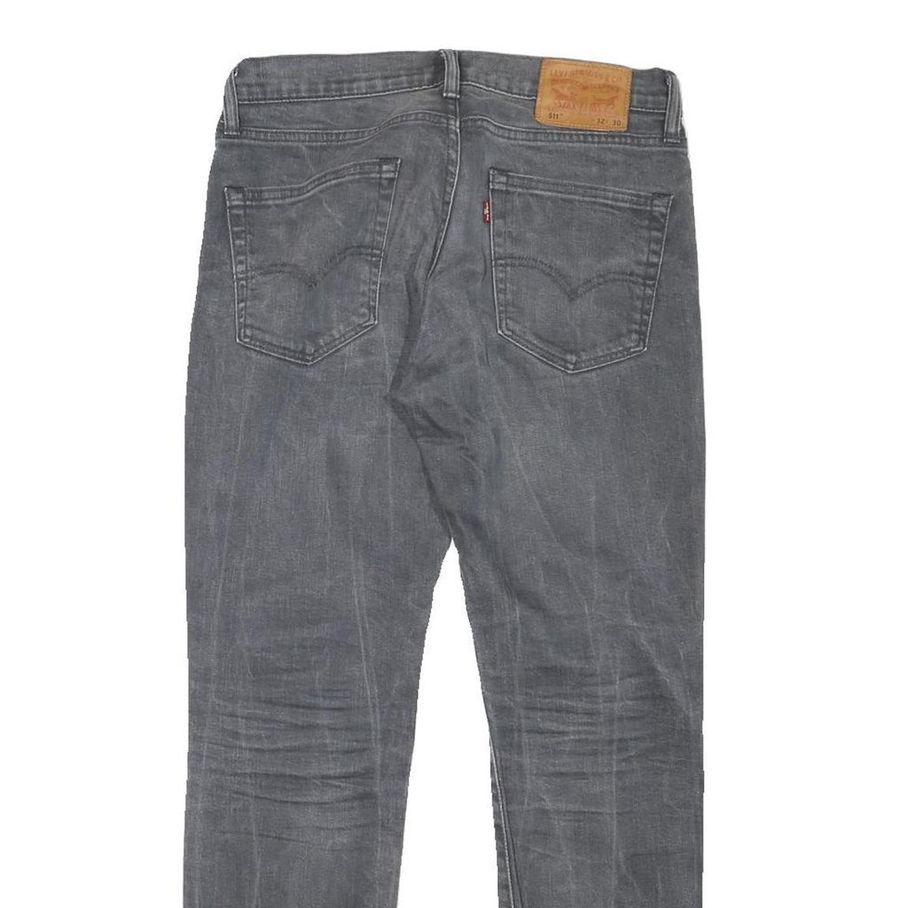 LEVI'S 511 Mens Slim Grey Denim Medium W30 L29 Stylish Cotton Blend Jeans