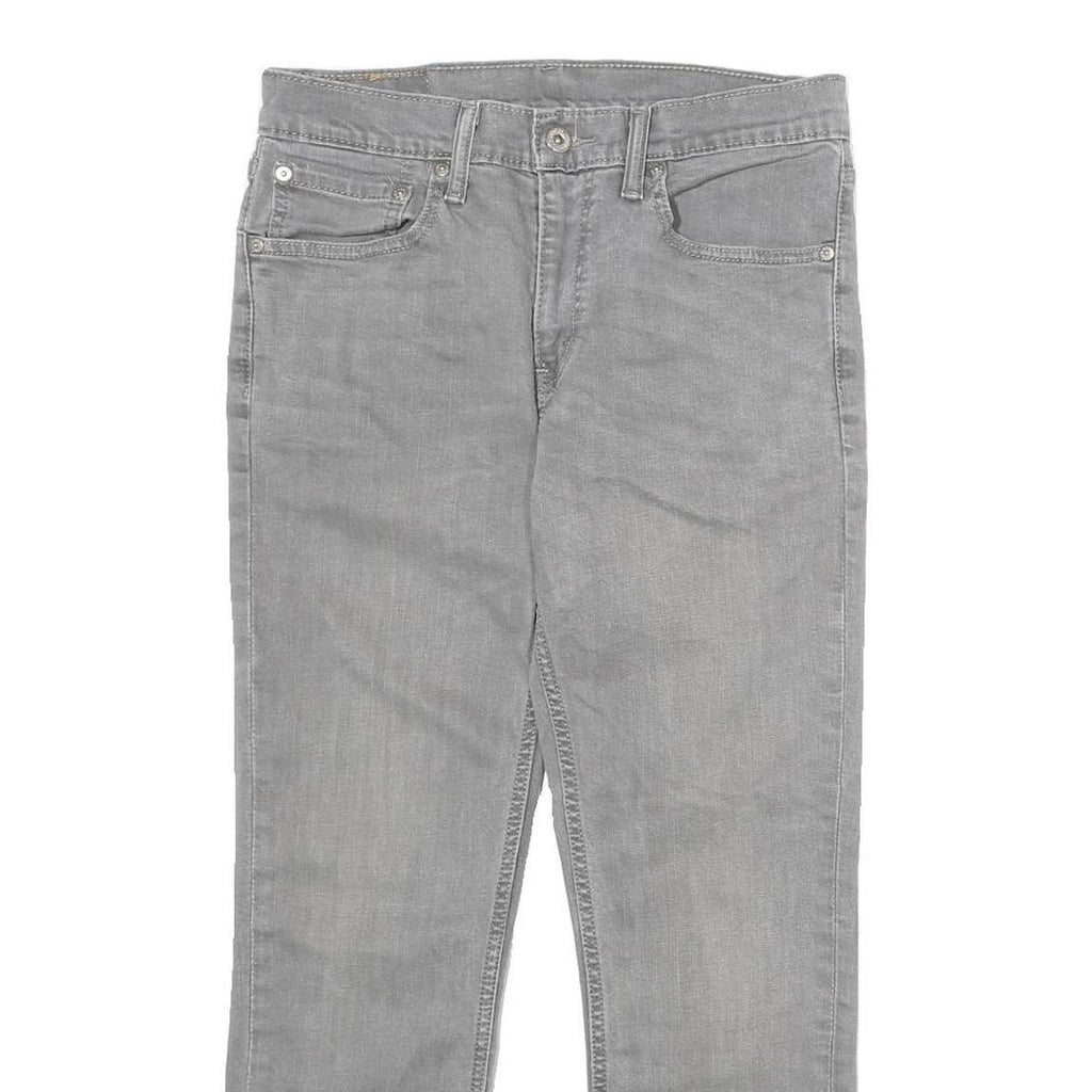 LEVI'S 511 Mens Slim Grey Denim Medium Wash Jeans W31 L30 Classic Zip Closure