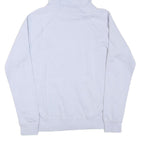 NIKE Mens White Hoodie M Cotton Blend Pullover Football Crest