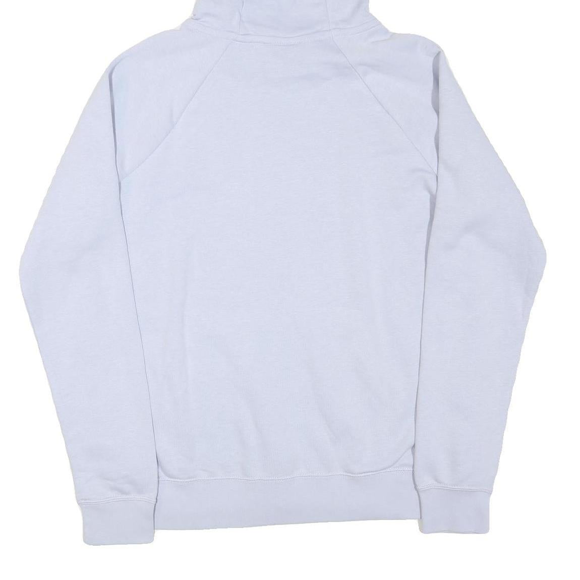 NIKE Mens White Hoodie M Cotton Blend Pullover Football Crest