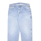 DICKIES Mens Jeans Blue Regular Straight Denim Light W36 L34 Workwear