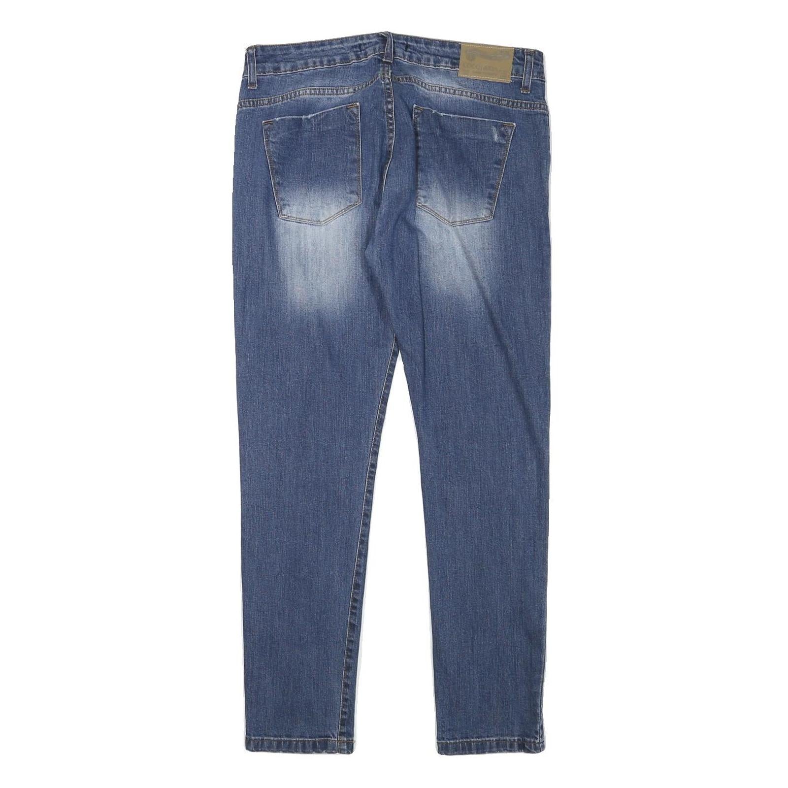 COCONUDA Womens Jeans Blue Slim Skinny Denim Medium W32 L29 Button Closure