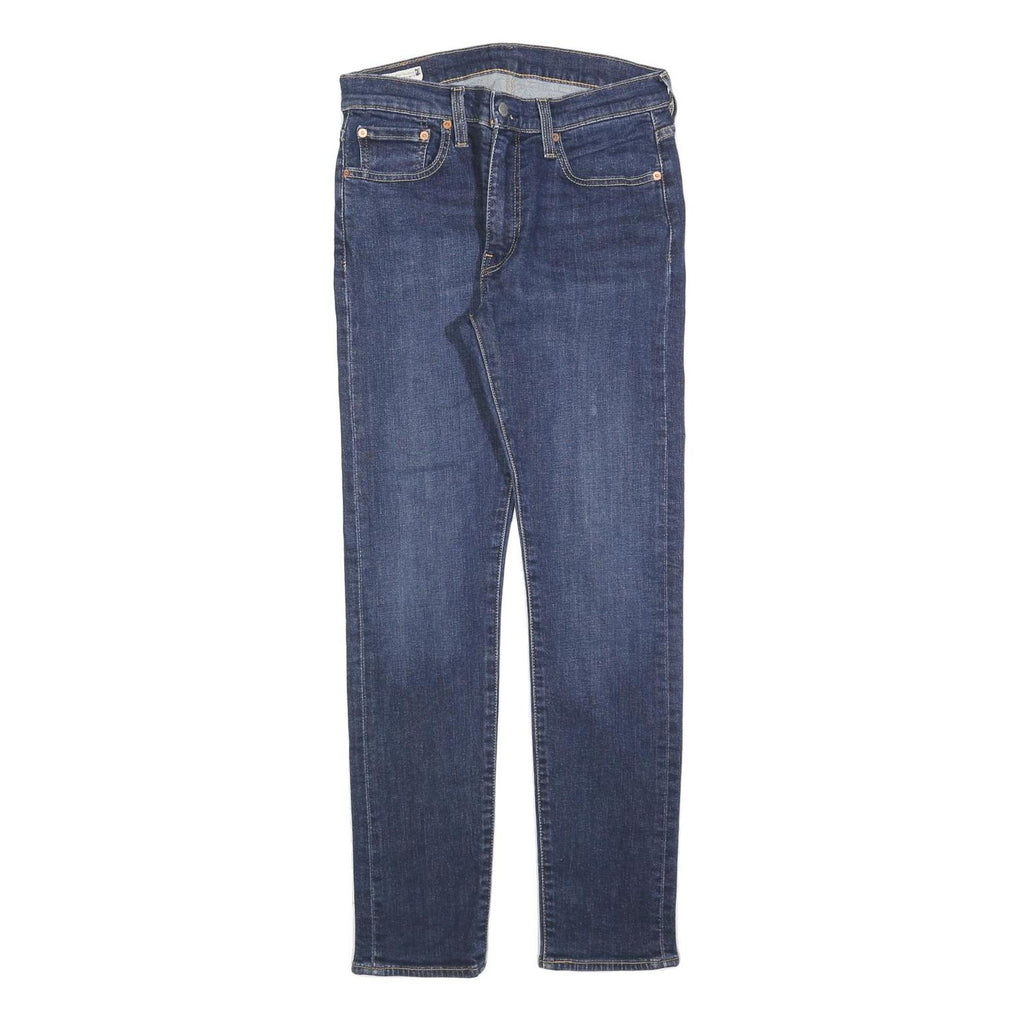 LEVI'S 519 BIG E Mens Jeans Blue Slim Skinny Denim Dark W28 L29 Classic Zip