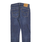 LEVI'S 519 BIG E Mens Jeans Blue Slim Skinny Denim Dark W28 L29 Classic Zip