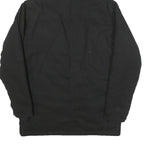 WRANGLER Mens Black & Grey Casual Cotton Blend Zip Jacket S Hooded Workwear