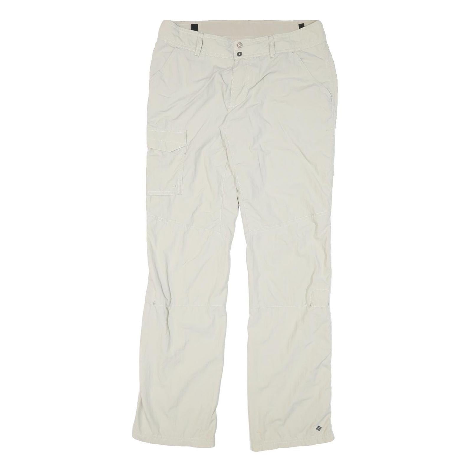 COLUMBIA Womens Regular Beige Polyester Blend Zip Trousers Cargo W31 L31 Outdoor