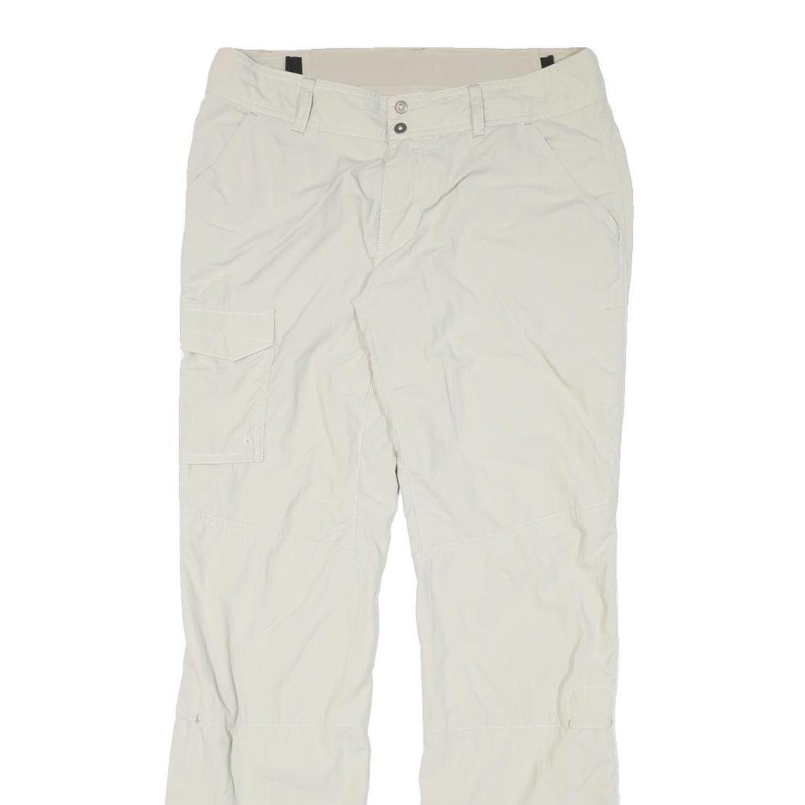 COLUMBIA Womens Regular Beige Polyester Blend Zip Trousers Cargo W31 L31 Outdoor