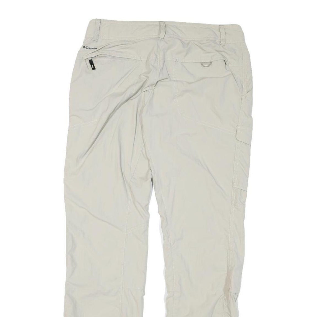COLUMBIA Womens Regular Beige Polyester Blend Zip Trousers Cargo W31 L31 Outdoor