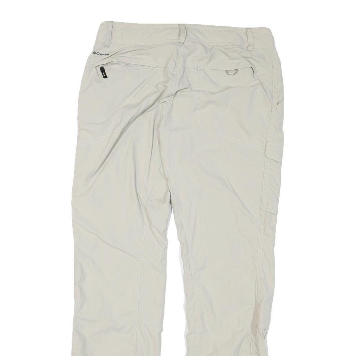 COLUMBIA Womens Regular Beige Polyester Blend Zip Trousers Cargo W31 L31 Outdoor
