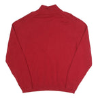 NAUTICA Mens Red Pullover Plain Crew Neck Basic Knit 2XL Cotton Sweater
