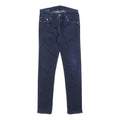 TRUE RELIGION Mens Dark Blue Slim Skinny Denim Jeans W30 L30 Zip Cotton Blend