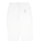 LE COMTE Womens Classic White Jeans Denim W30 L32 Zip Pockets Embroidered Logo