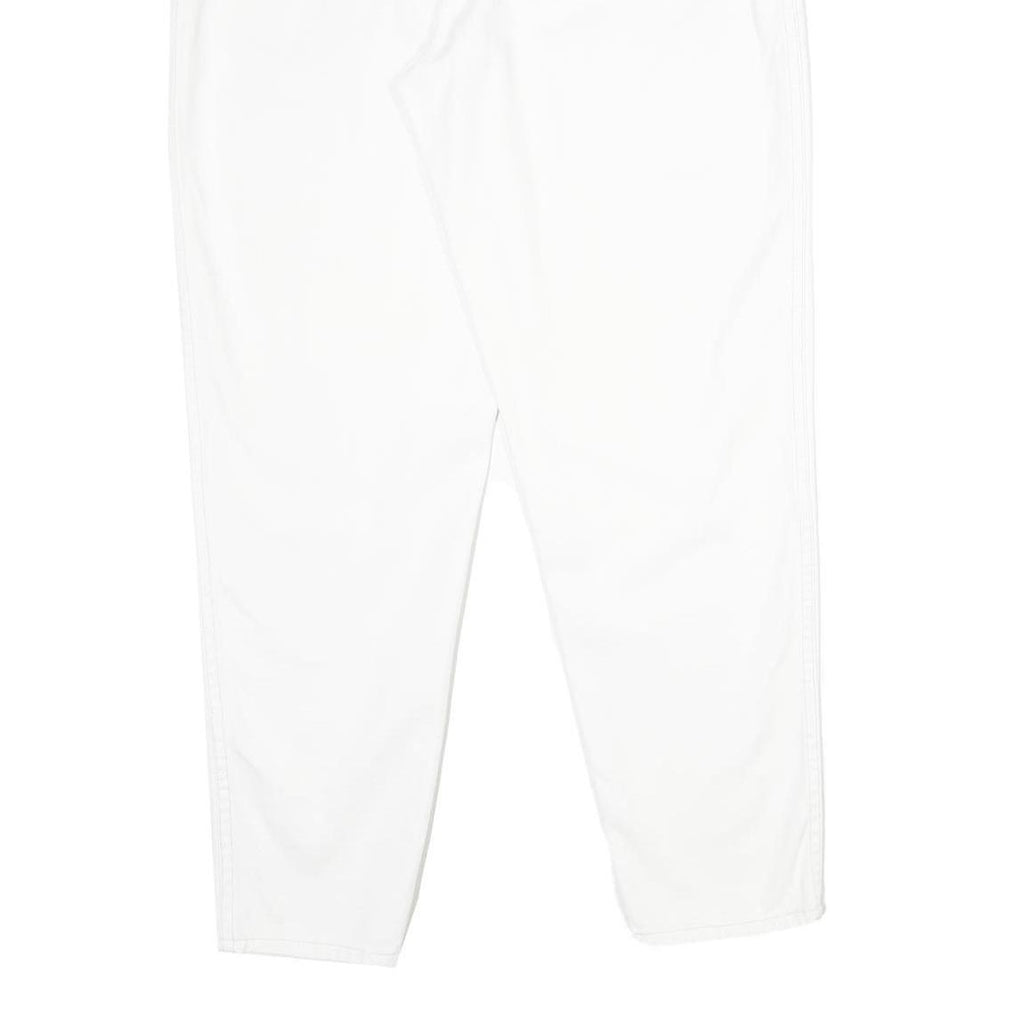 LE COMTE Womens Classic White Jeans Denim W30 L32 Zip Pockets Embroidered Logo