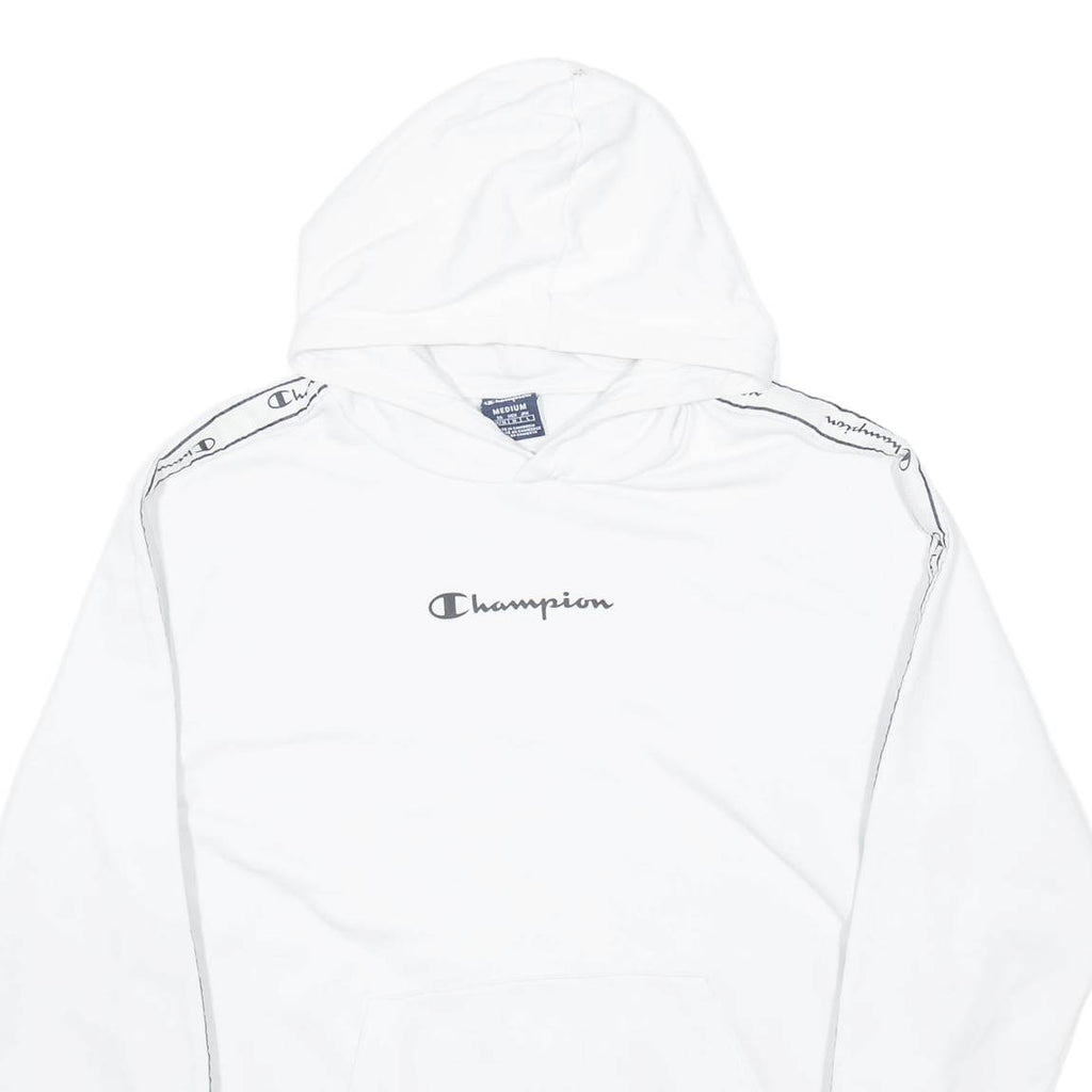 CHAMPION Mens White Hoodie M