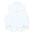 BEST AMADEO Womens Light Blue Cotton Denim Jacket L Button Closure Stylish Vest