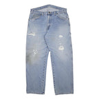 DICKIES Mens Relaxed Blue Denim Rinse Jeans W34 L29 Workwear