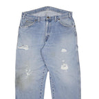 DICKIES Mens Relaxed Blue Denim Rinse Jeans W34 L29 Workwear