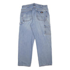 DICKIES Mens Relaxed Blue Denim Rinse Jeans W34 L29 Workwear
