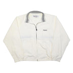 NAUTICA Mens White & Grey Zip Jacket XL Polyester Plain Classic Fit