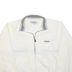 NAUTICA Mens White & Grey Zip Jacket XL Polyester Plain Classic Fit