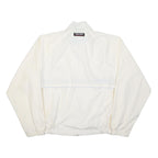 NAUTICA Mens White & Grey Zip Jacket XL Polyester Plain Classic Fit