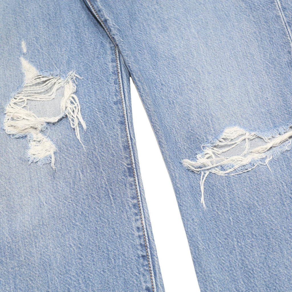 LEVI'S 501 Womens Blue Regular Straight Denim Light W26 L30 Button Closure