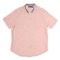 NAUTICA Mens Pink Short Sleeve Cotton Shirt M Casual Summer Button Down
